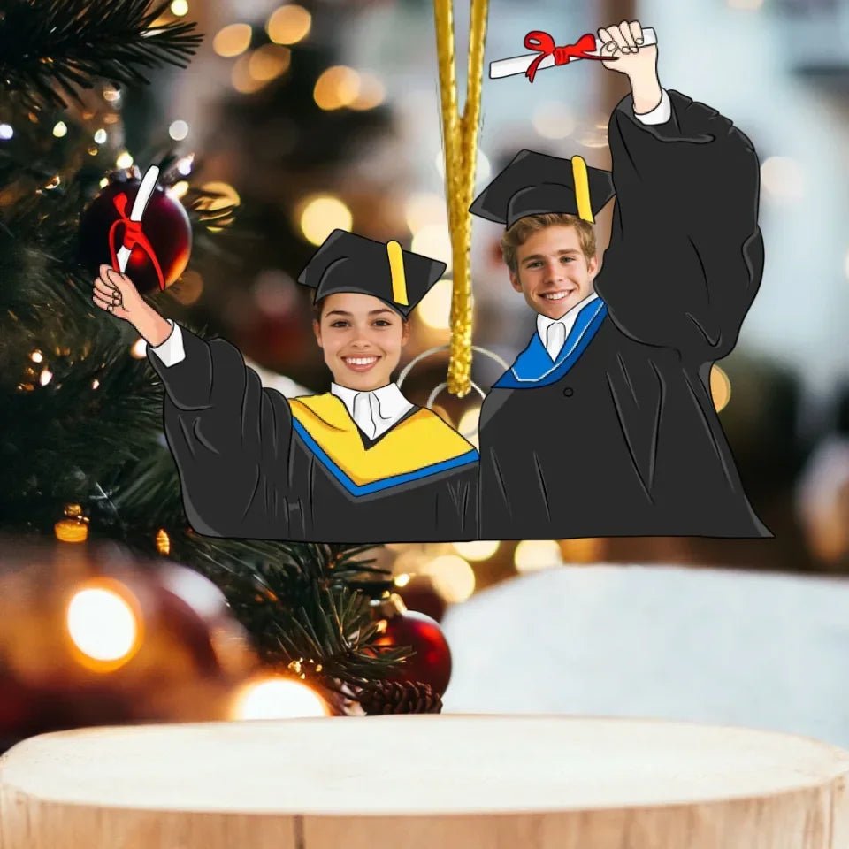 Thank you for accompanying me through this time on campus, but our story is just beginning - Personalized Acrylic Couple Pendant 743198 - DiyGiftly