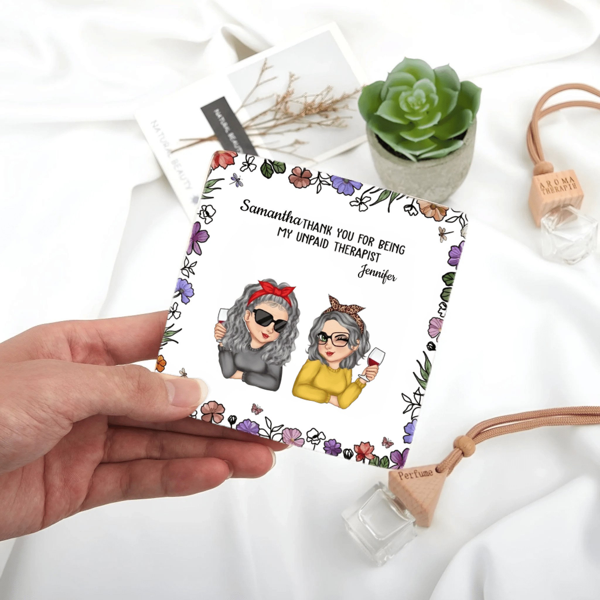 Thank You for Being My Shoulder - Therapist Bestie - Personalized Ring Dish 1069452 - DiyGiftly