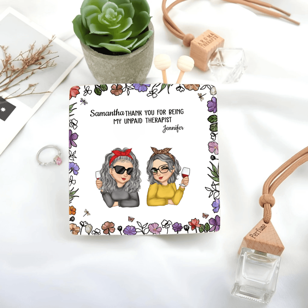 Thank You for Being My Shoulder - Therapist Bestie - Personalized Ring Dish 1069452 - DiyGiftly