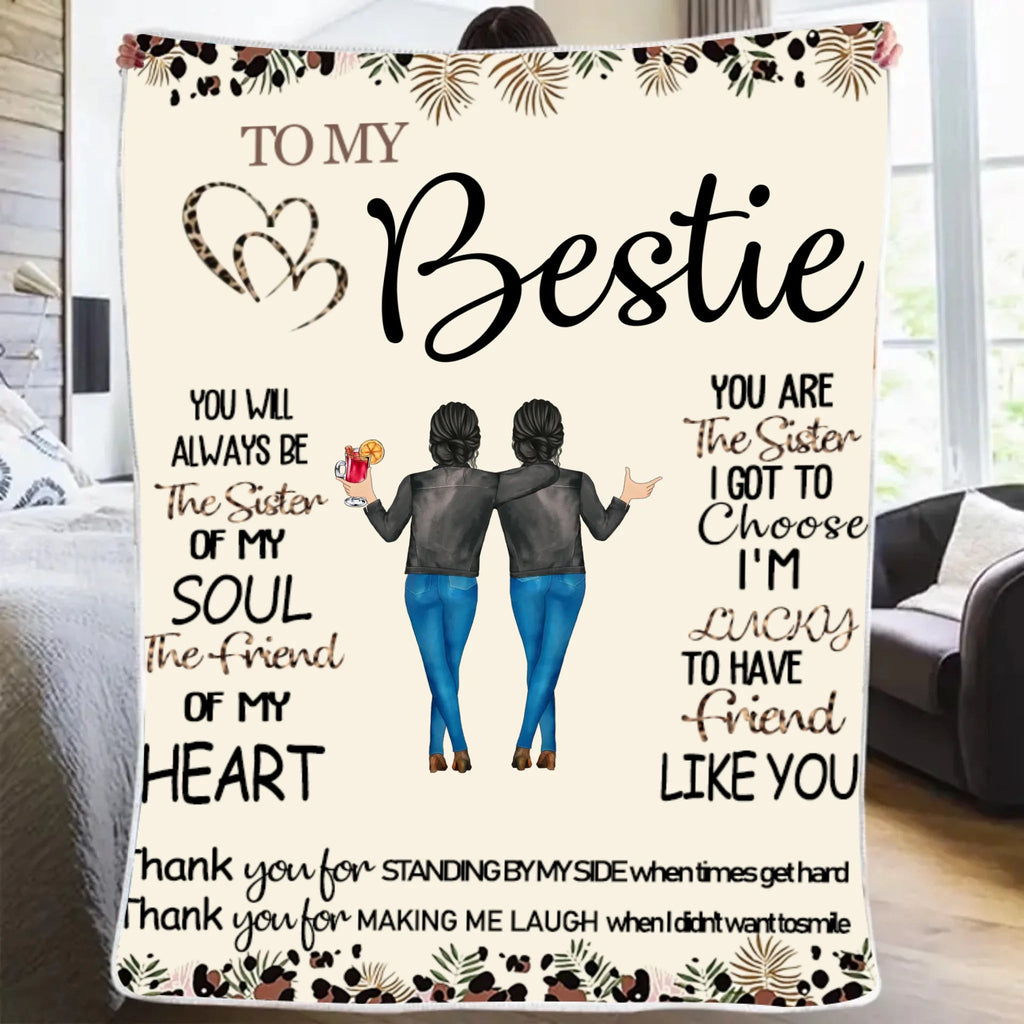 Thank You For Standing By My Side Friendship - Personalized Friend Blanket 679926 - DiyGiftly