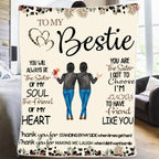 Thank You For Standing By My Side Friendship - Personalized Friend Blanket 679926 - DiyGiftly