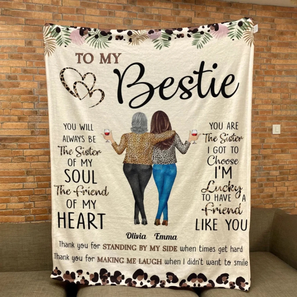 Thank You For Standing By My Side Friendship - Personalized Friend Blanket 679926 - DiyGiftly