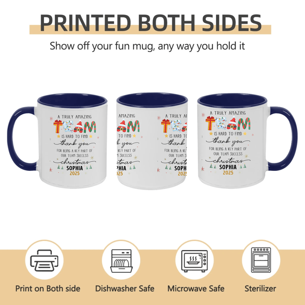 Thank You Gifts for Boss, Coworkers & Friends – Personalized Mug – “A Truly Amazing Team Is Hard to Find” – Custom Names & Characters – Team Appreciation Gift 1051047 - DiyGiftly