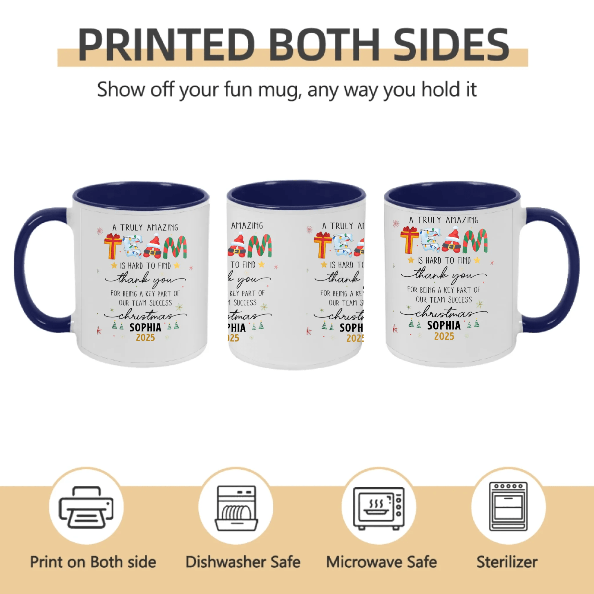 Thank You Gifts for Boss, Coworkers & Friends – Personalized Mug – “A Truly Amazing Team Is Hard to Find” – Custom Names & Characters – Team Appreciation Gift 1051047 - DiyGiftly
