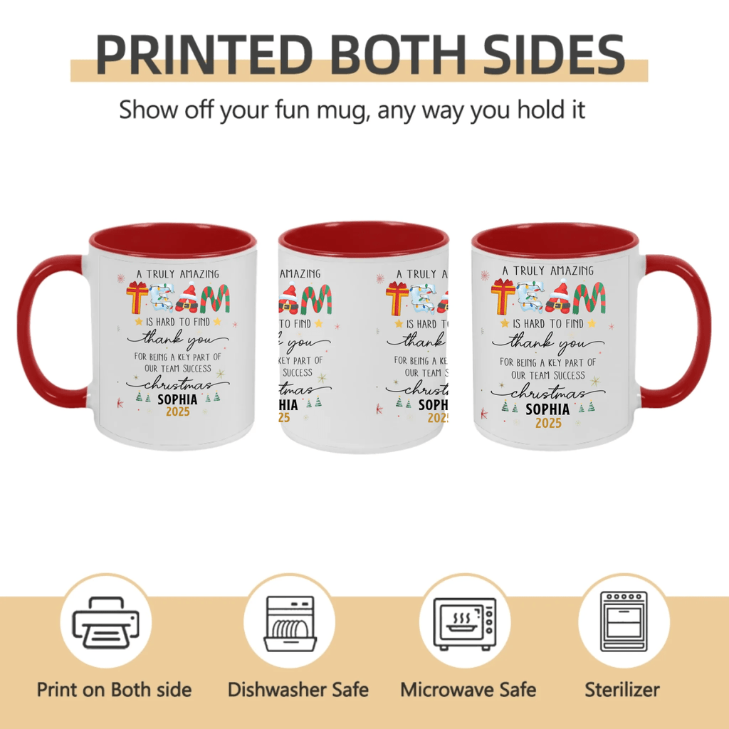 Thank You Gifts for Boss, Coworkers & Friends – Personalized Mug – “A Truly Amazing Team Is Hard to Find” – Custom Names & Characters – Team Appreciation Gift 1051047 - DiyGiftly