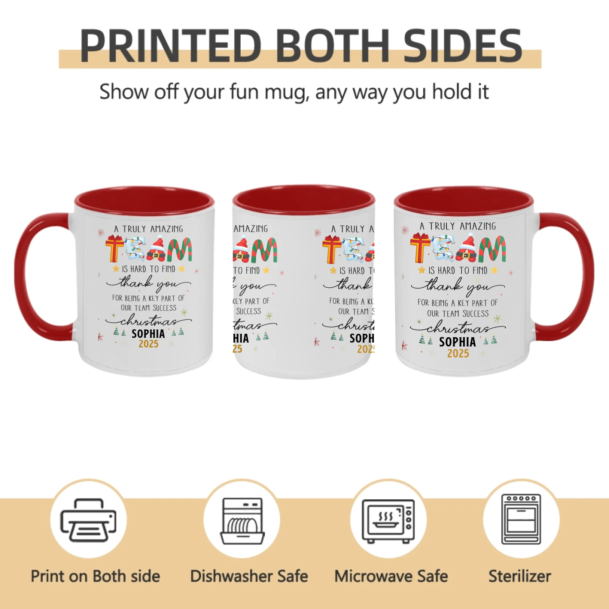 Thank You Gifts for Boss, Coworkers & Friends – Personalized Mug – “A Truly Amazing Team Is Hard to Find” – Custom Names & Characters – Team Appreciation Gift 1051047 - DiyGiftly