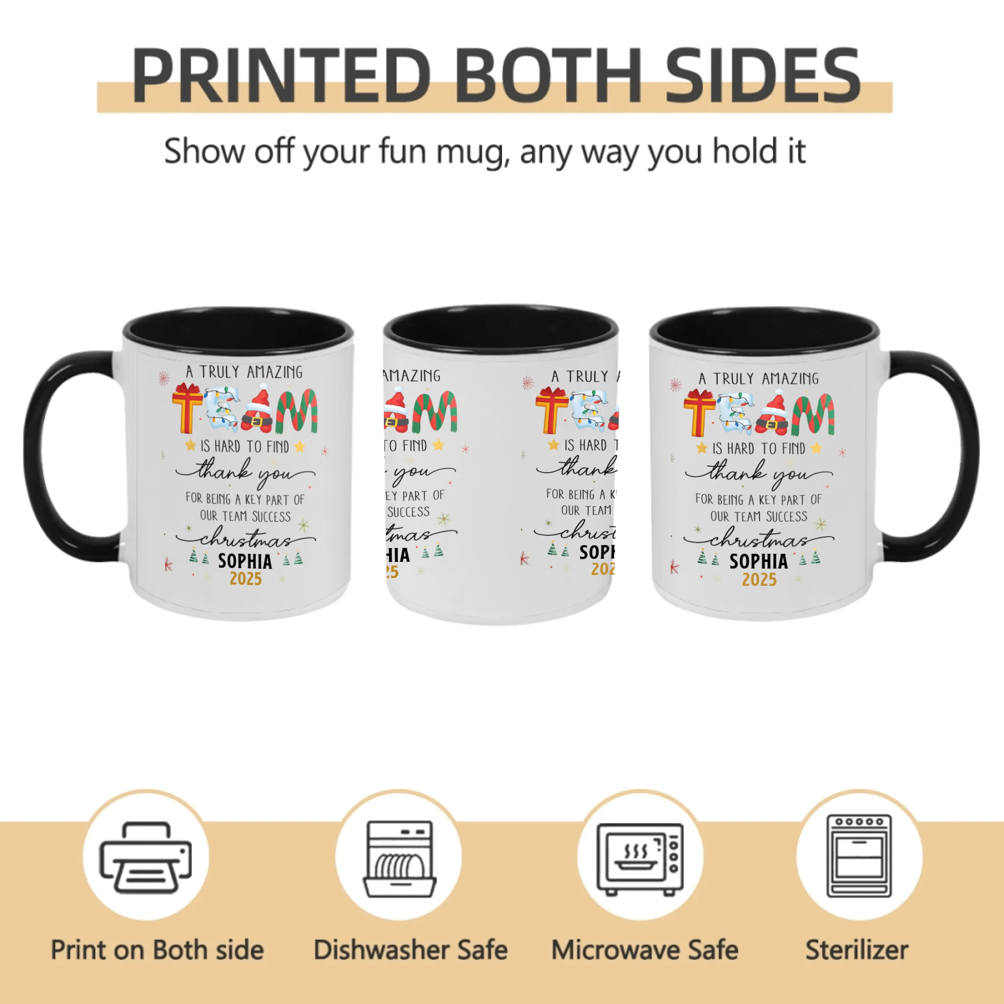 Thank You Gifts for Boss, Coworkers & Friends – Personalized Mug – “A Truly Amazing Team Is Hard to Find” – Custom Names & Characters – Team Appreciation Gift 1051047 - DiyGiftly