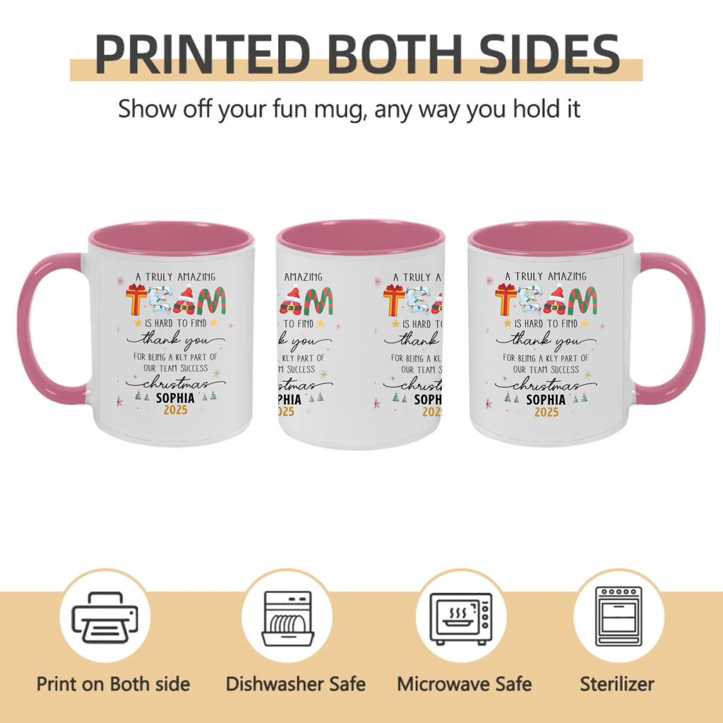 Thank You Gifts for Boss, Coworkers & Friends – Personalized Mug – “A Truly Amazing Team Is Hard to Find” – Custom Names & Characters – Team Appreciation Gift 1051047 - DiyGiftly