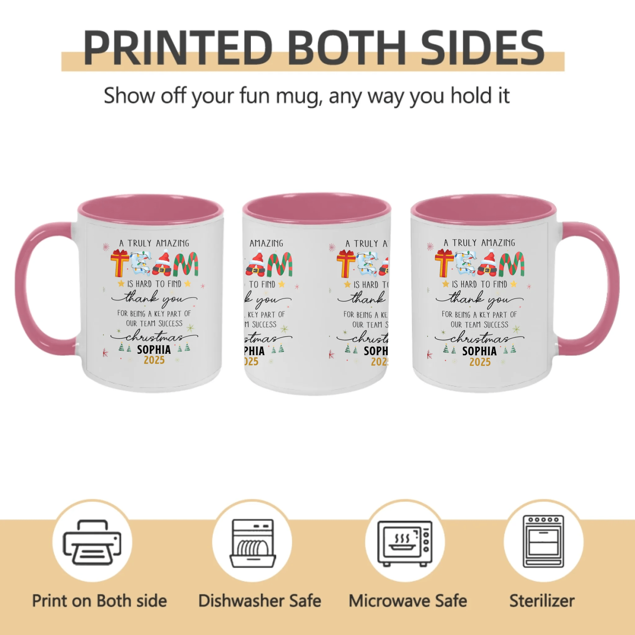 Thank You Gifts for Boss, Coworkers & Friends – Personalized Mug – “A Truly Amazing Team Is Hard to Find” – Custom Names & Characters – Team Appreciation Gift 1051047 - DiyGiftly