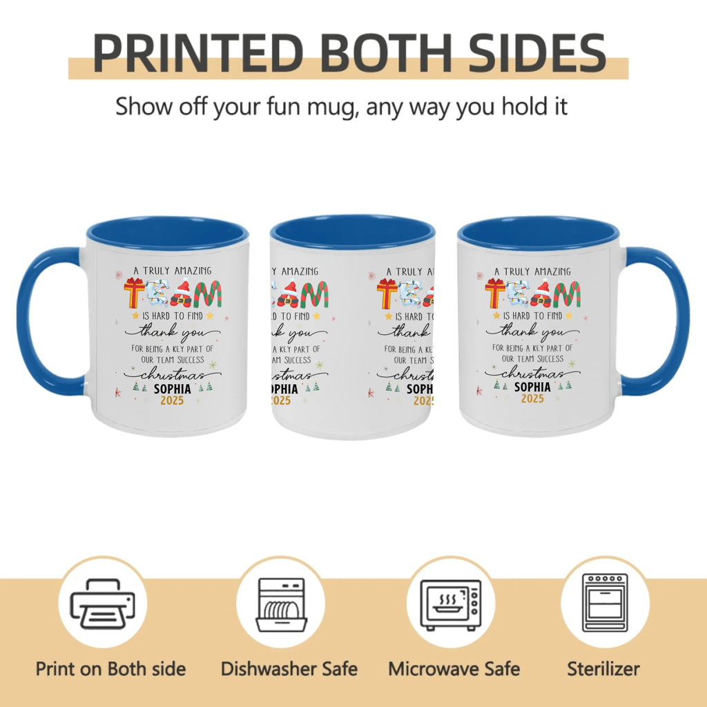 Thank You Gifts for Boss, Coworkers & Friends – Personalized Mug – “A Truly Amazing Team Is Hard to Find” – Custom Names & Characters – Team Appreciation Gift 1051047 - DiyGiftly