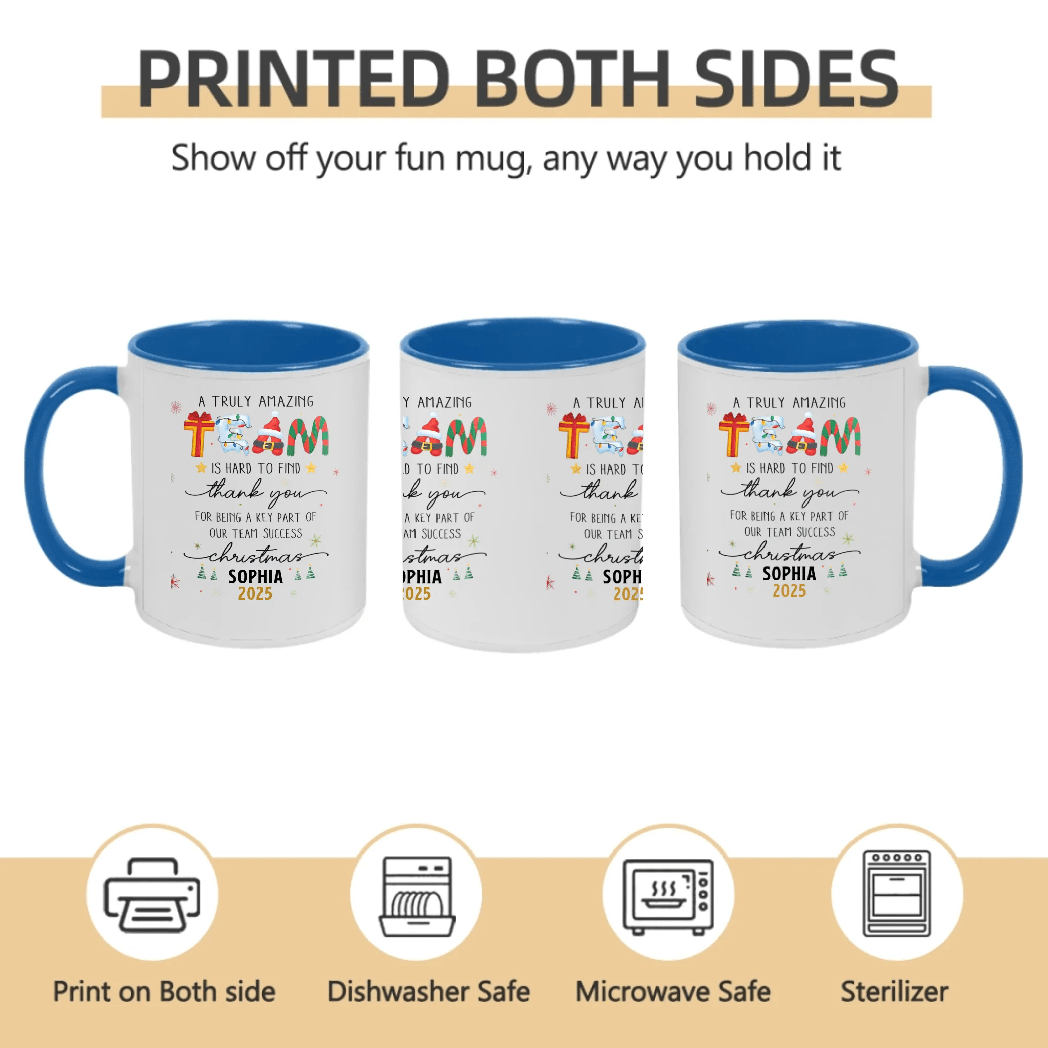 Thank You Gifts for Boss, Coworkers & Friends – Personalized Mug – “A Truly Amazing Team Is Hard to Find” – Custom Names & Characters – Team Appreciation Gift 1051047 - DiyGiftly