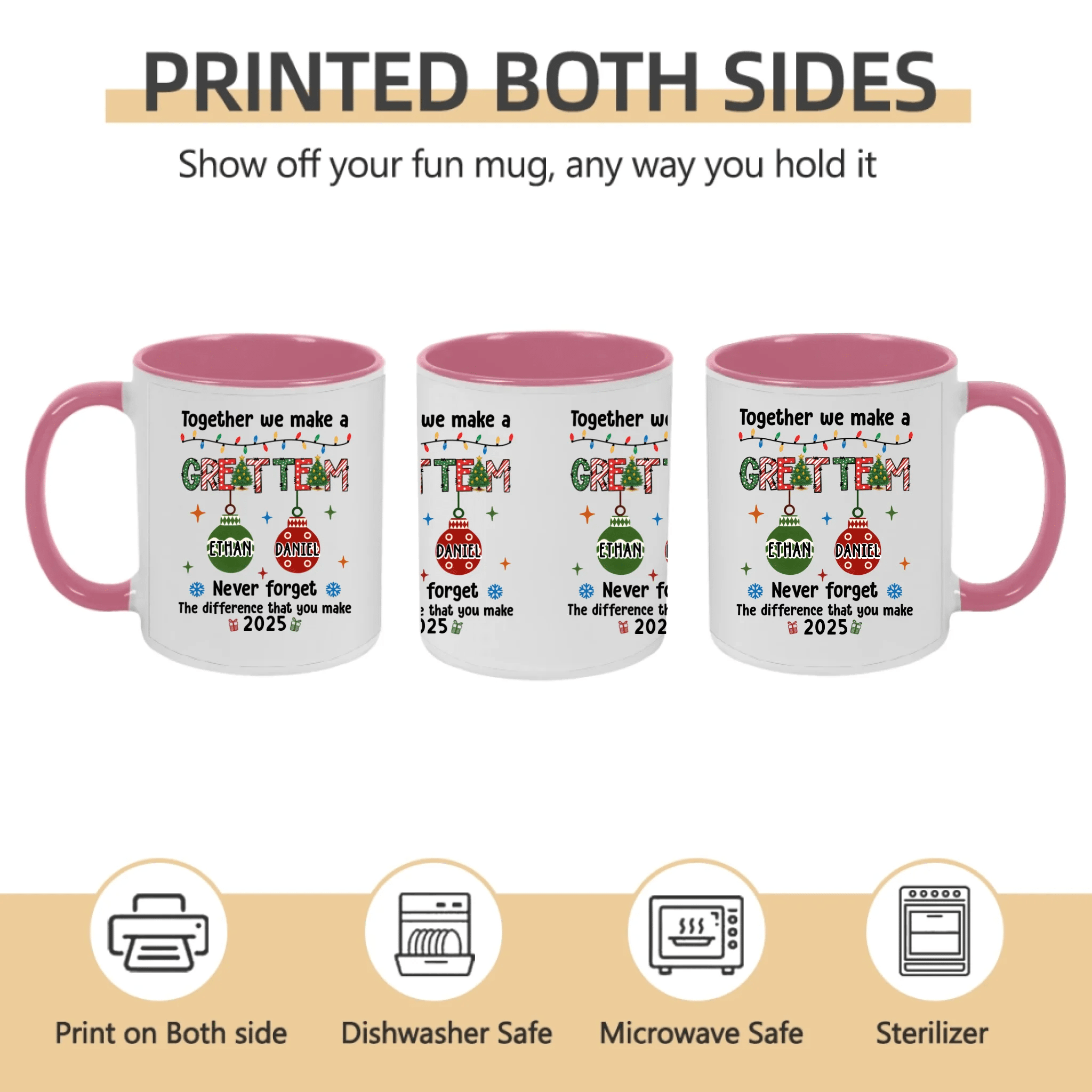Thank You Gifts for Employee Appreciation – “Together We Make A Great Team” Personalized Mug, Custom Teamwork Gift for Coworkers, Boss, or Staff, Motivational Office Coffee Mug, Appreciation Gift for Work, Business Recognition Mug 1067578 - DiyGiftly