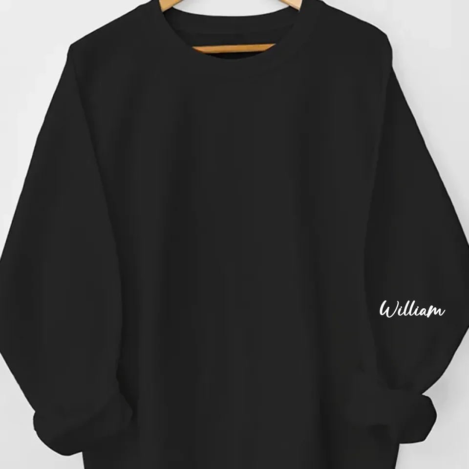 gifts for wife The Beginning Of Forever - Couple Personalized Custom Unisex Sweatshirt With Design On Sleeve - Gift For Husba