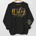 gifts for wife The Beginning Of Forever - Couple Personalized Custom Unisex Sweatshirt With Design On Sleeve - Gift For Husba