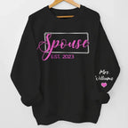 gifts for wife The Beginning Of Forever - Couple Personalized Custom Unisex Sweatshirt With Design On Sleeve - Gift For Husba