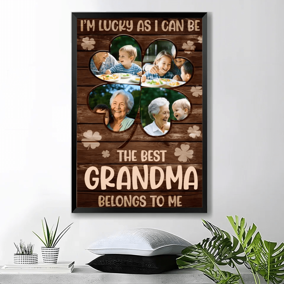 the best grandma belongs to me photo keepsake poster mothers day gift for grandma