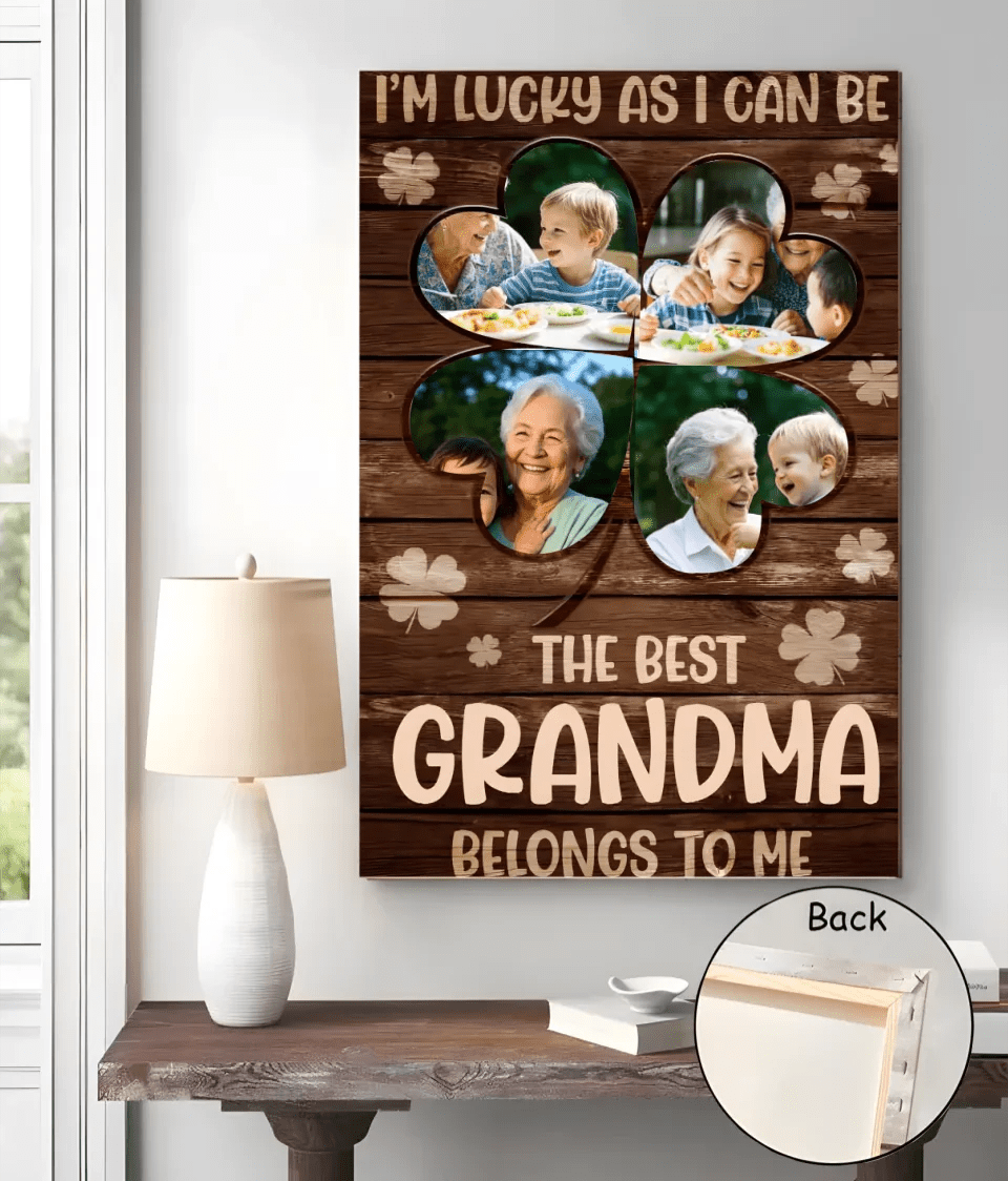 personalized poster the best grandma belongs to me photo keepsake mothers day gift for grandma
