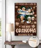 personalized poster the best grandma belongs to me photo keepsake mothers day gift for grandma