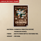 poster with personalized photo the best grandma belongs to me mothers day gift for grandma