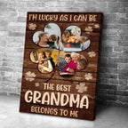 the best grandma belongs to me poster personalized photo mothers day gift for grandma