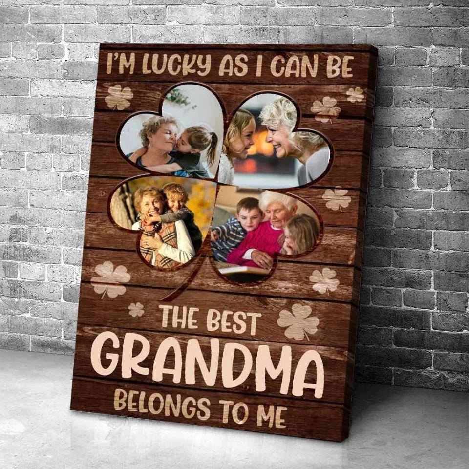 the best grandma belongs to me poster personalized photo mothers day gift for grandma