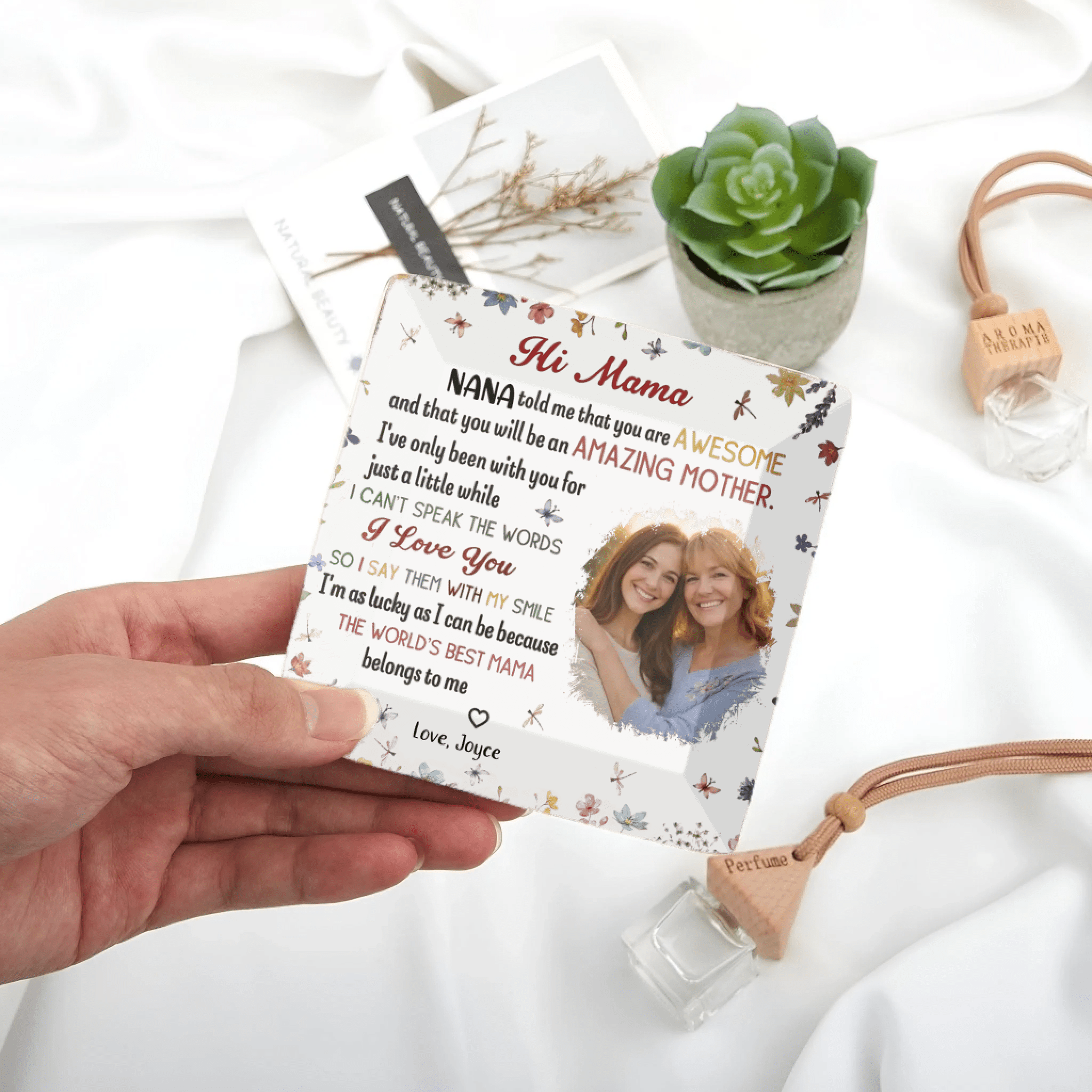 The Best Mommy Belongs To Me – Personalized Photo Jewelry Dish for First - Time Moms, New Moms, Custom Keepsake Trinket Plate, Thoughtful Mother’s Day, Birthday, Baby Shower Gift 1123636 - DiyGiftly