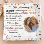 The Best Mommy Belongs To Me – Personalized Photo Jewelry Dish for First - Time Moms, New Moms, Custom Keepsake Trinket Plate, Thoughtful Mother’s Day, Birthday, Baby Shower Gift 1123636 - DiyGiftly