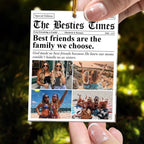 acrylic photo ornament gift for best friend