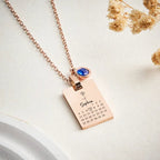 gold necklace personalized stainless steel
