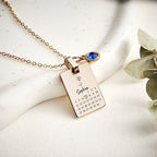 necklace personalized stainless steel