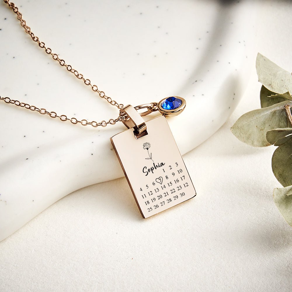 necklace personalized stainless steel