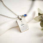 rose gold necklace personalized stainless steel