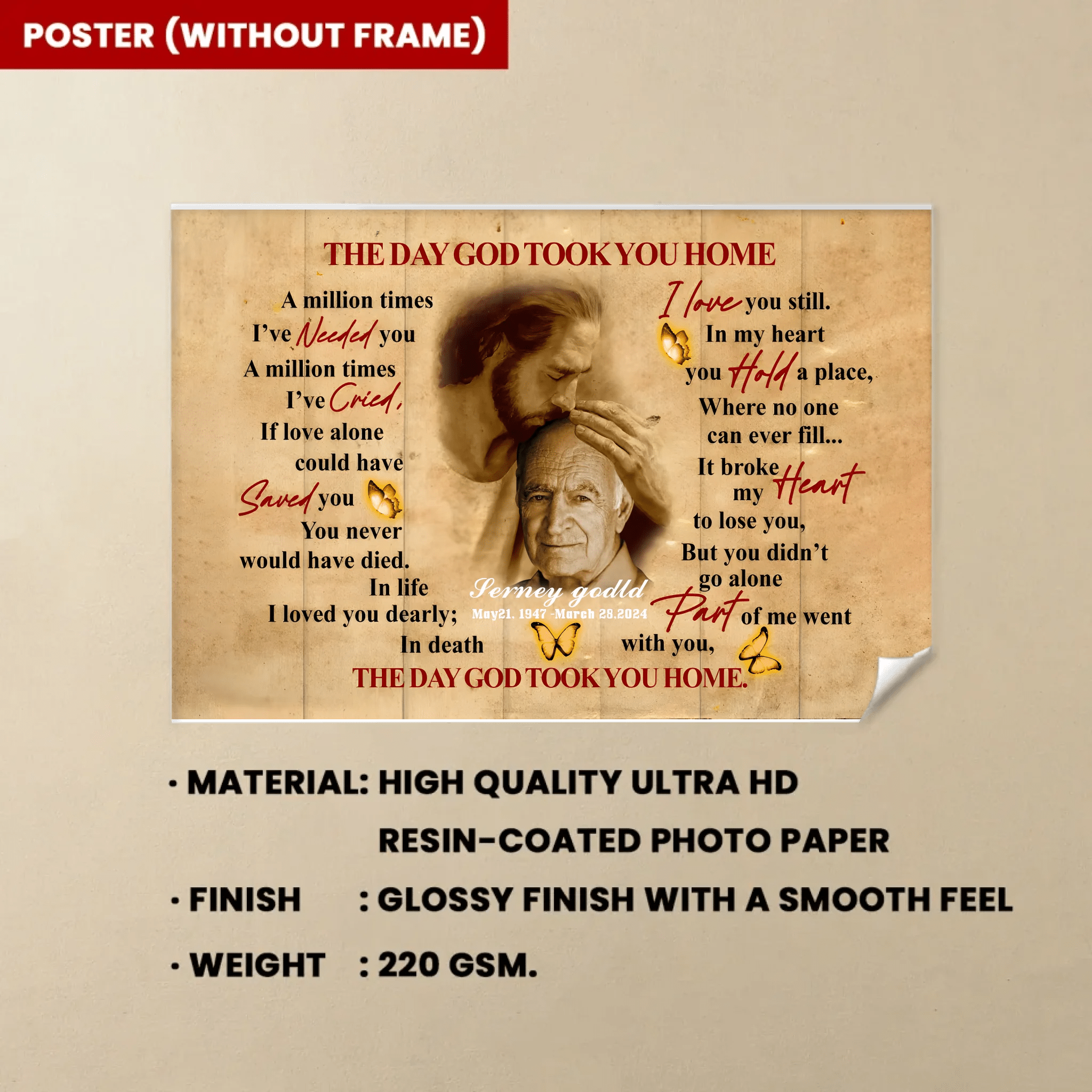 canvas personalized photo wooden wall art keepsake poster and canvas