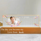 “The Day You Became My Parents” – Personalized Photo LED Night Light – Custom Calendar Design, Soft Warm Glow Lamp – Meaningful Gift for Mom & Dad, New Parents, Anniversary or Baby Keepsake 1156291 1156290 - DiyGiftly
