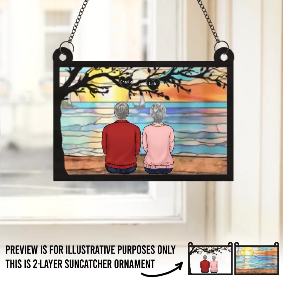 The Family Is One Of Nature's Masterpieces - Family Personalized Window Hanging Suncatcher - Gift For Family Members 665935 - DiyGiftly