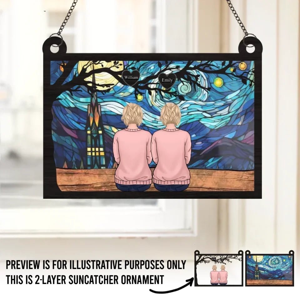 The Family Is One Of Nature's Masterpieces - Family Personalized Window Hanging Suncatcher - Gift For Family Members 665935 - DiyGiftly