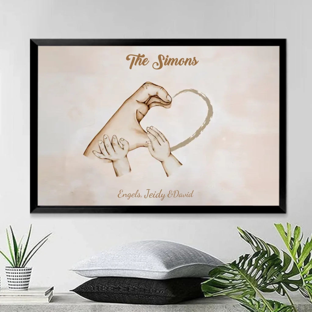 "The hands of the family" - Personalized Custom Canvas & Poster 731598 - 732518 - DiyGiftly