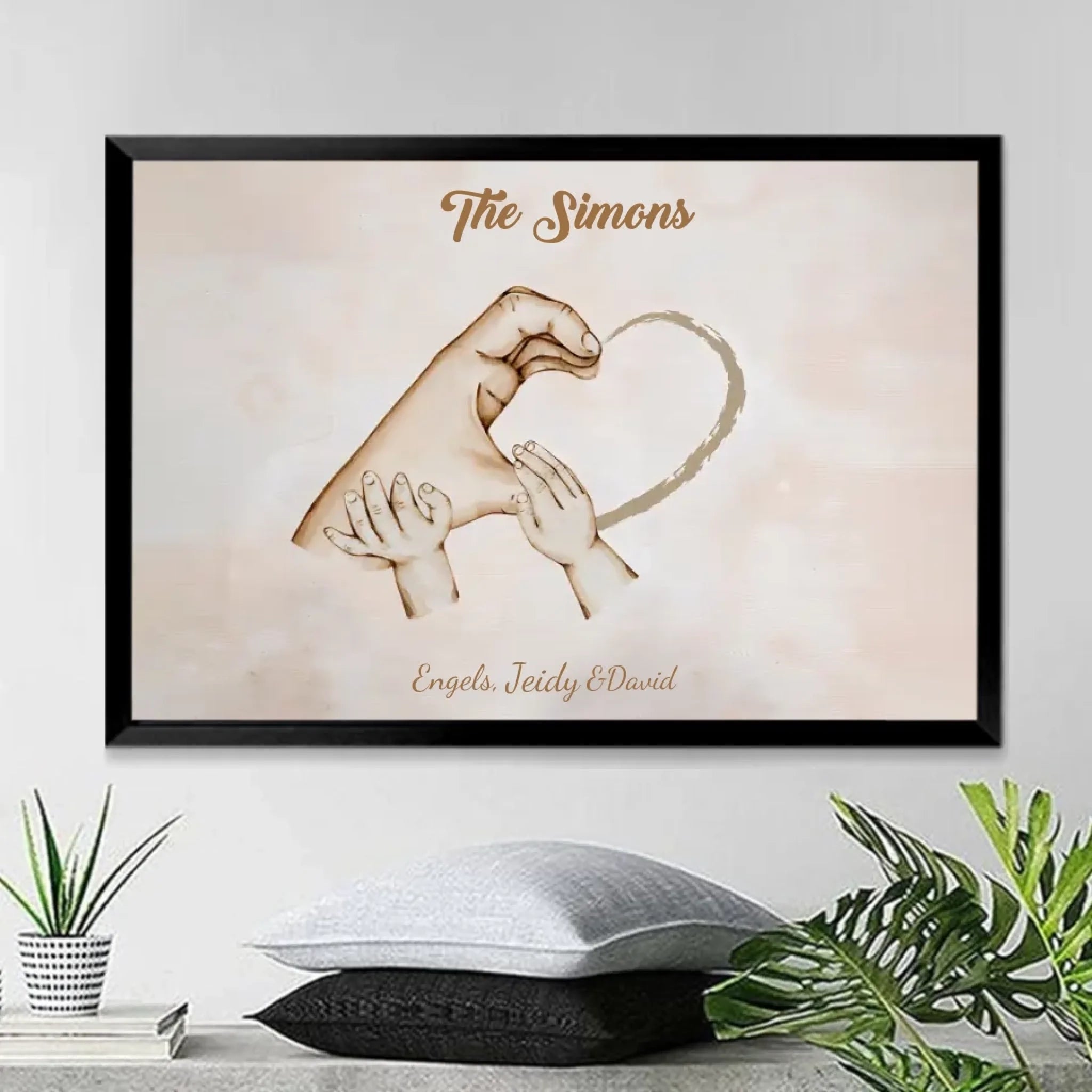 "The hands of the family" - Personalized Custom Canvas & Poster 731598 - 732518 - DiyGiftly