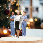 personalized nurse photo ornament holiday display gift
