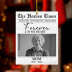 personalized photo with name ornament holiday decor