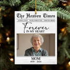 acrylic keepsake ornament personalized photo with name remembrance gift acrylic