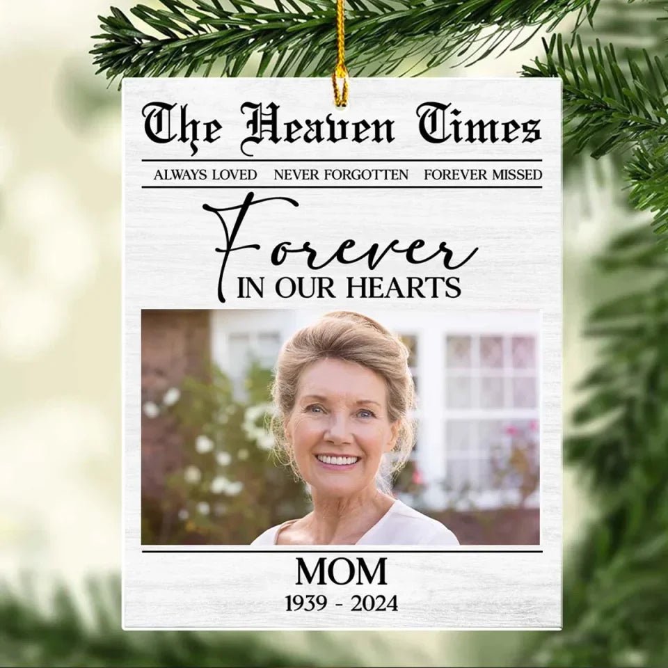 ornament personalized photo with name acrylic keepsake keepsake display acrylic