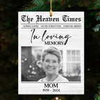 personalized photo with name ornament acrylic keepsake remembrance gift acrylic