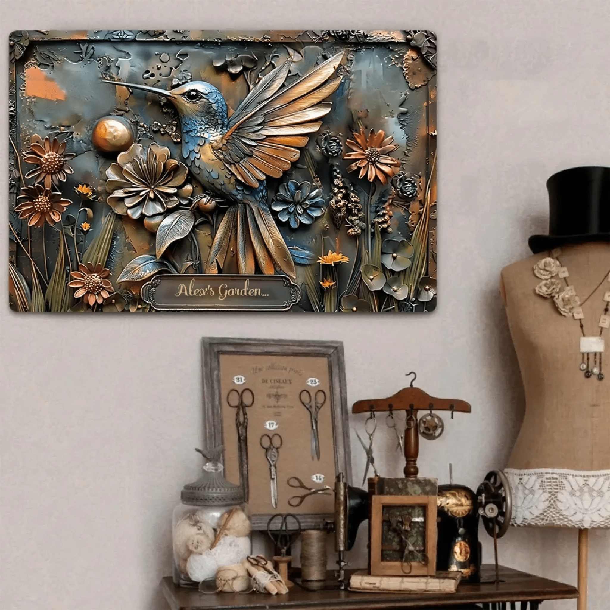 The Little Garden - Personalized Gardening Rectangle Metal Sign 736306 - 736307 - DiyGiftly