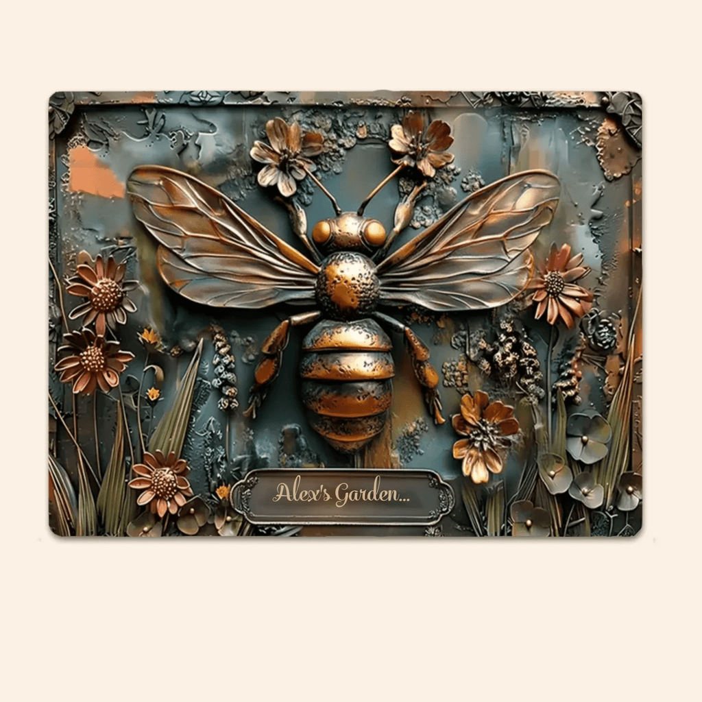 The Little Garden - Personalized Gardening Rectangle Metal Sign 736306 - 736307 - DiyGiftly