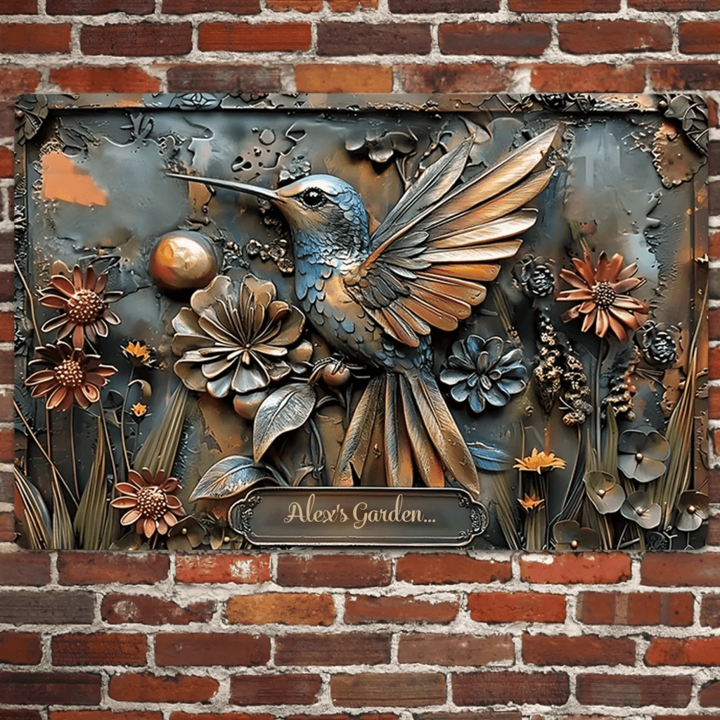 The Little Garden - Personalized Gardening Rectangle Metal Sign 736306 - 736307 - DiyGiftly