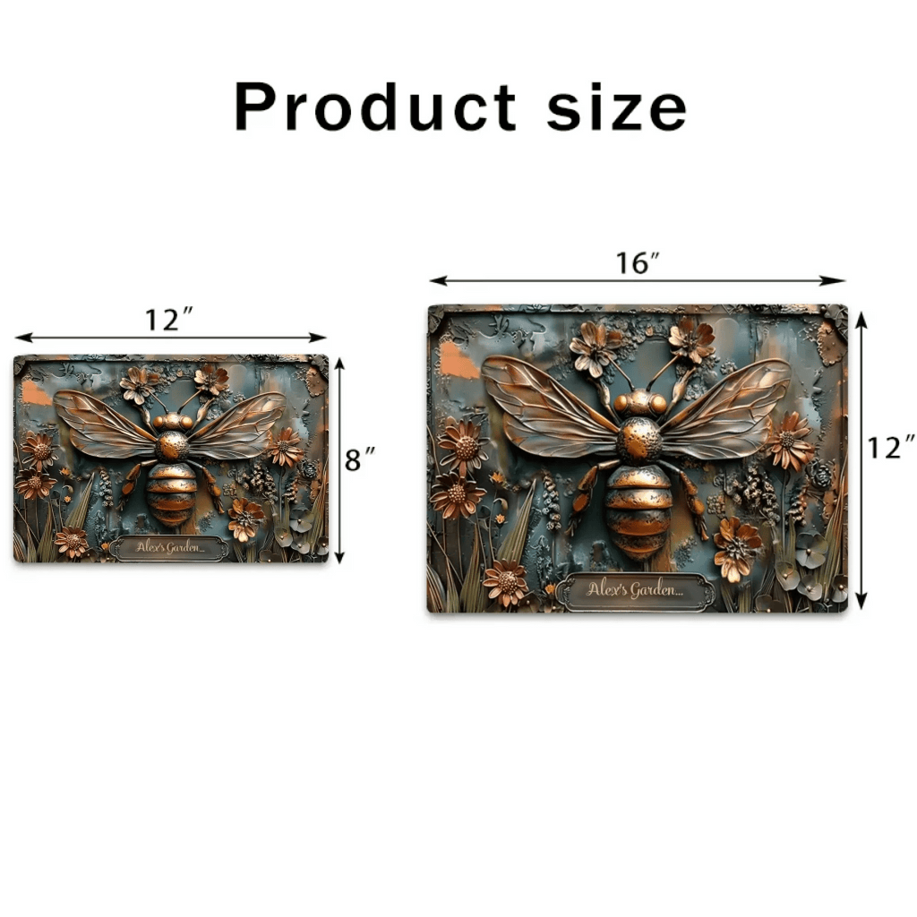 The Little Garden - Personalized Gardening Rectangle Metal Sign 736306 - 736307 - DiyGiftly