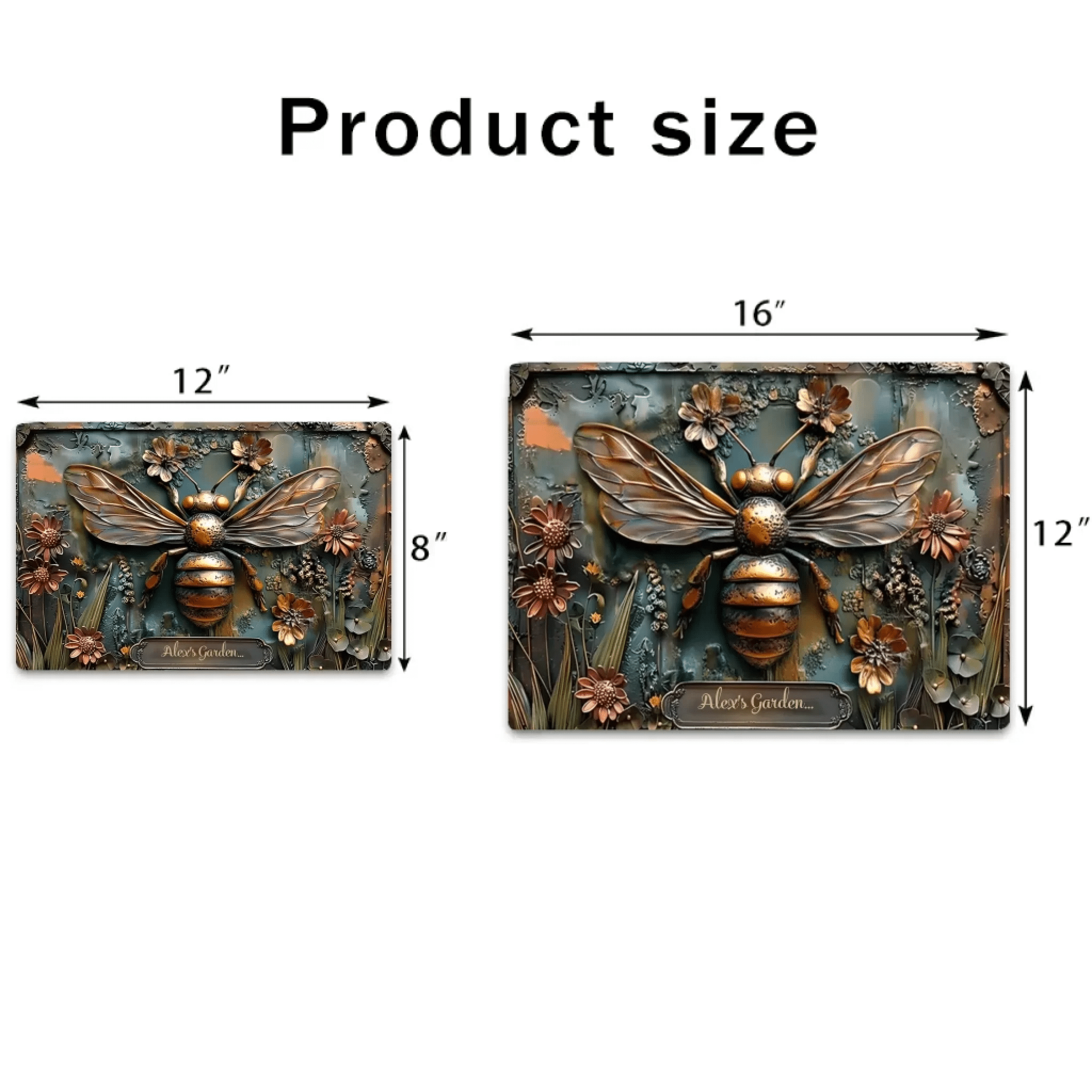 The Little Garden - Personalized Gardening Rectangle Metal Sign 736306 - 736307 - DiyGiftly