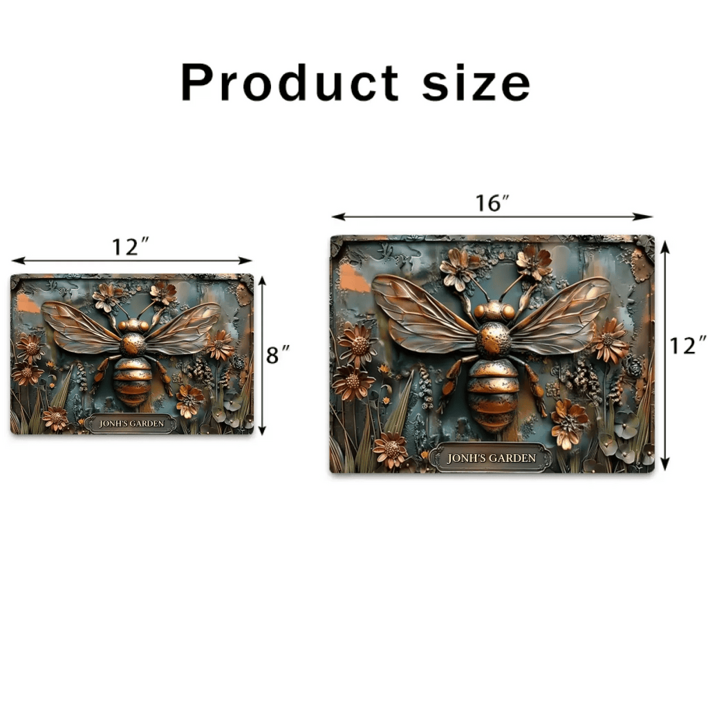 The Little Garden - Personalized Gardening Rectangle Metal Sign 736338 - 736339 - DiyGiftly