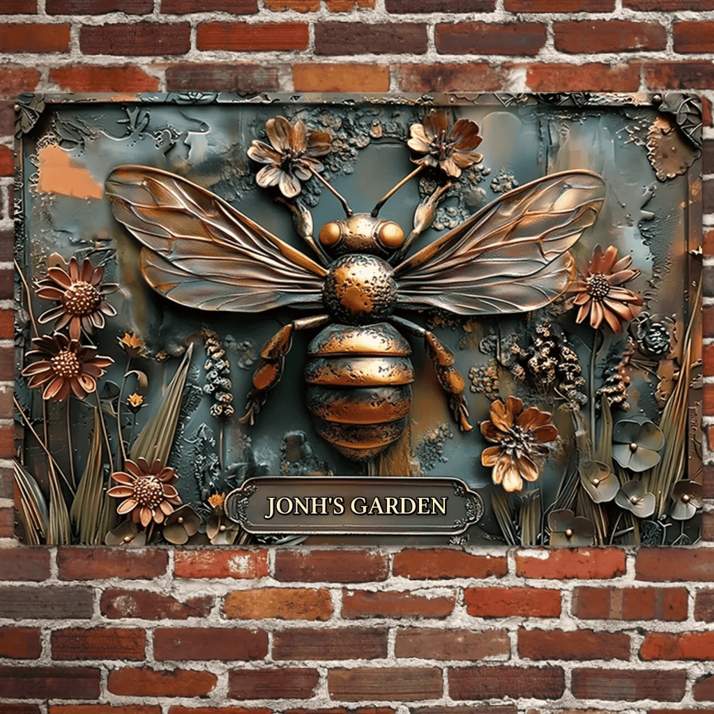 The Little Garden - Personalized Gardening Rectangle Metal Sign 736338 - 736339 - DiyGiftly